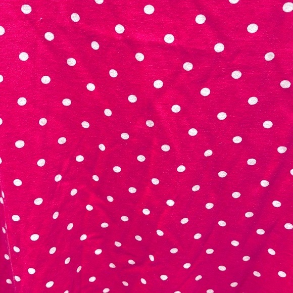 Derek Heart Plus 2X - White and Pink Polka Dot Layered Look Babydoll Tank Top - Picture 8 of 9